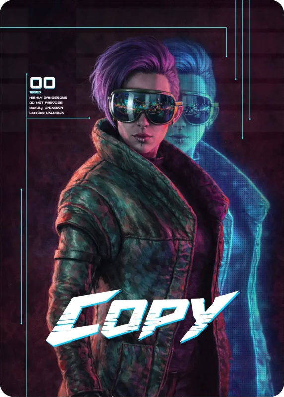 Copy, Cyberpunk Themed MtG Token