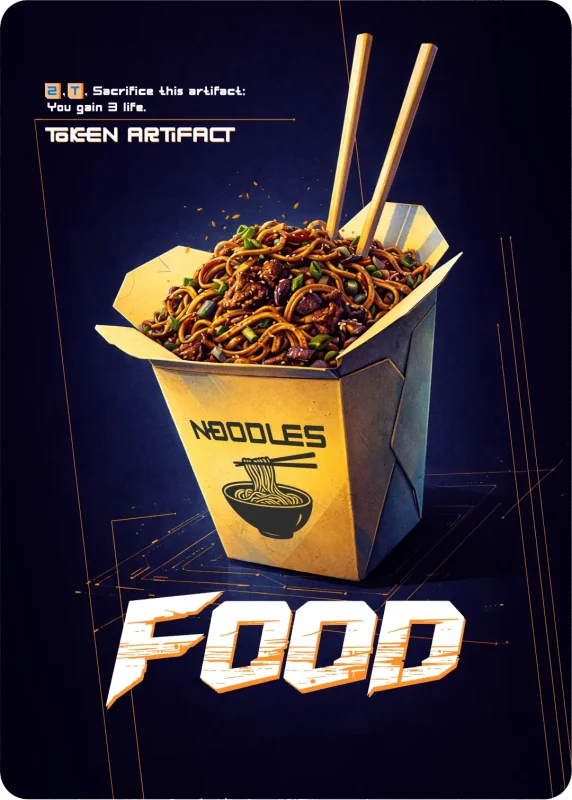 Food, Cyberpunk Themed MtG Token