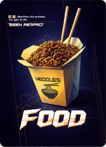 Food, Cyberpunk Themed MtG Token – image 1