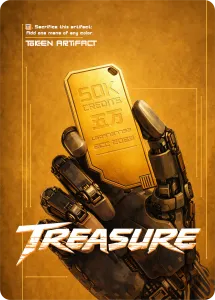 Treasure, Cyberpunk Themed MtG Token – image 1