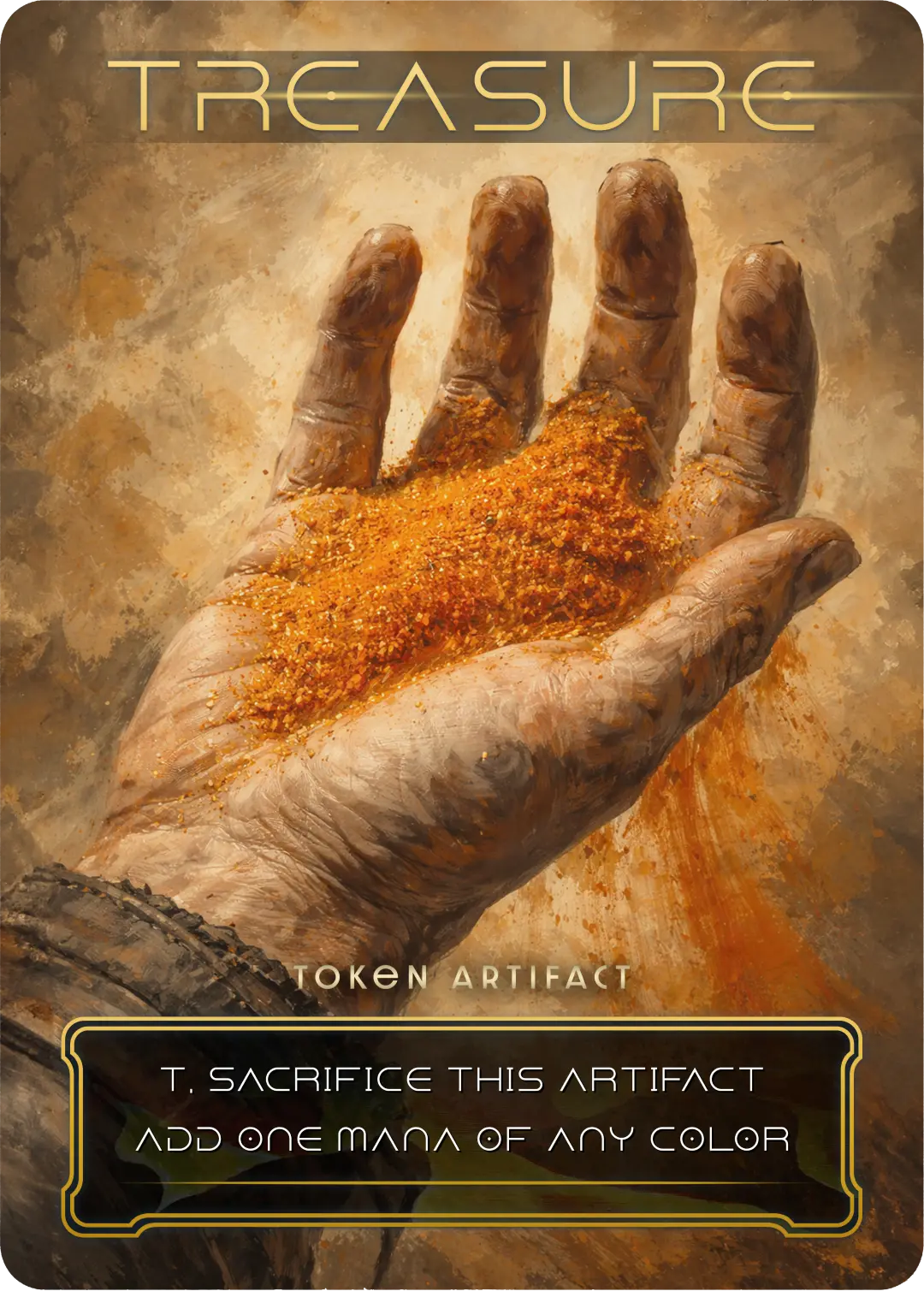 Treasure, Dune Themed MtG Token